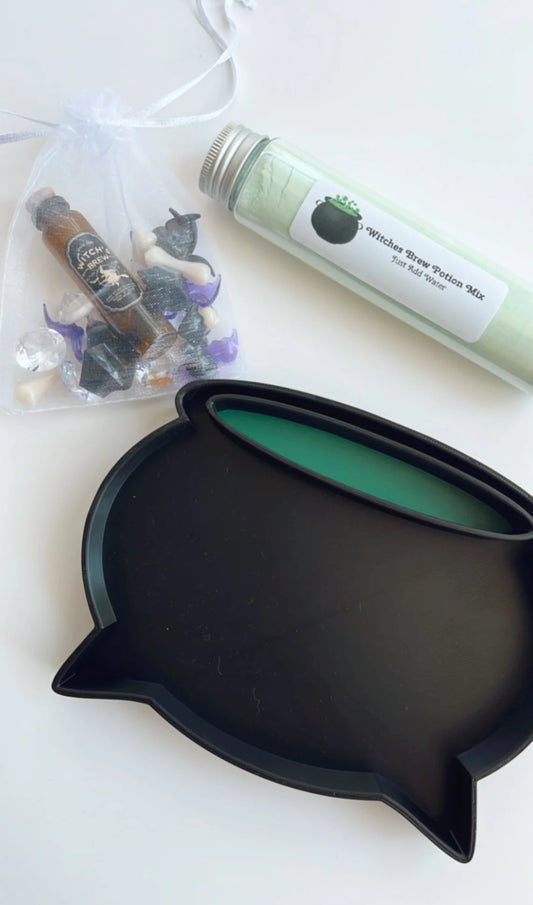 Sensory Mama Creations | Witches Cauldron Sensory Tray & Fizzy Potion Set