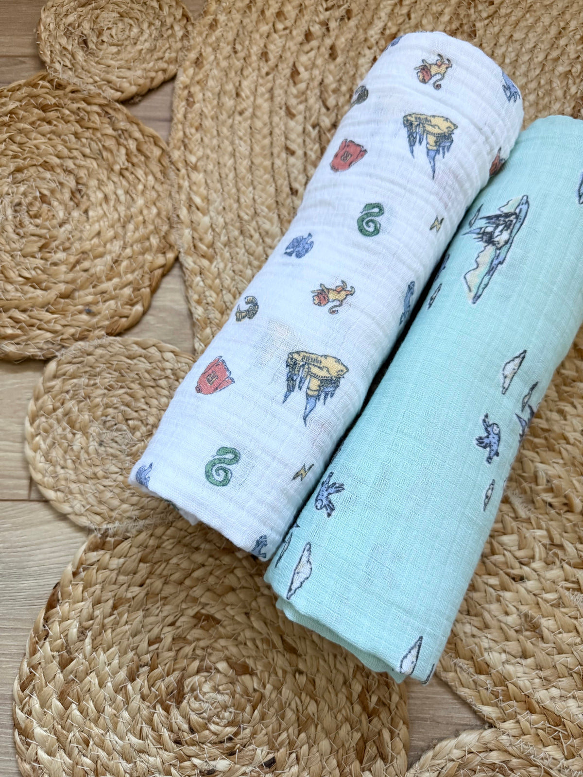 Aden + Anais Hogwarts Essentials 2-Pack Swaddle Blankets | 44” x 44”