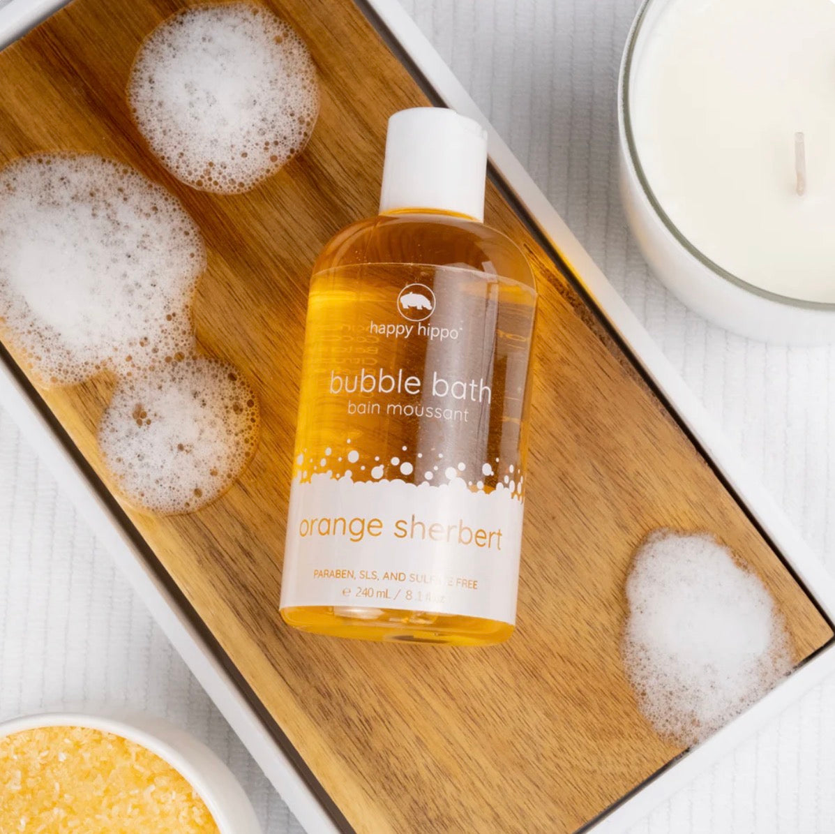 Happy Hippo Bath Co. | Orange Sherbet Bubble Bath