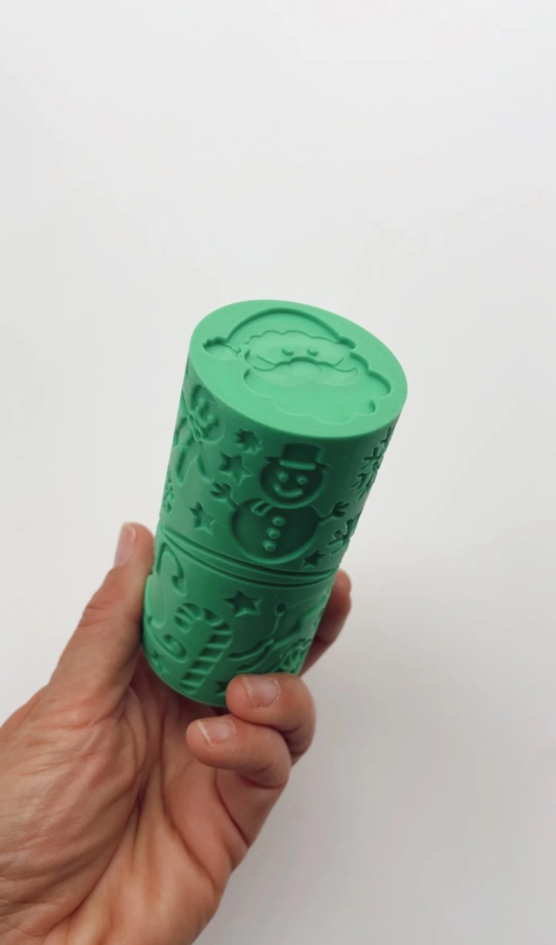 Sensory Mama Creations | Tinsel and Treats: Large Christmas Playdough + Kinetic Sand Roller