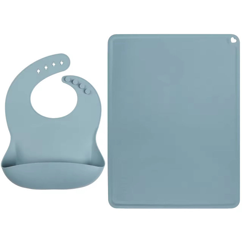 Rolei | The Everyday Essentials Set | Silicone Bib + Placemat Set