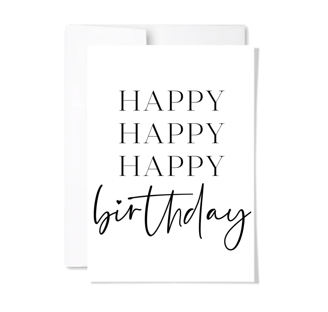 Paperscript | Happy Happy Happy Birthday Card
