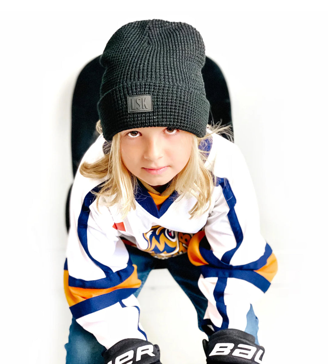 LSK Waffle Toque | 3Y-Adult | Black