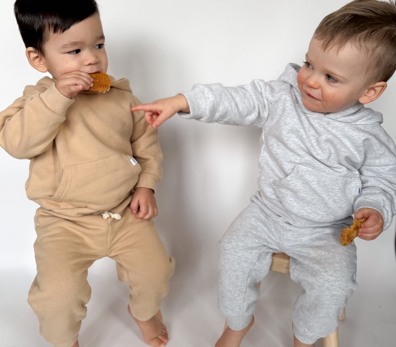 Sokai | Fleece Matching Sweatset | Heather Grey | 3T
