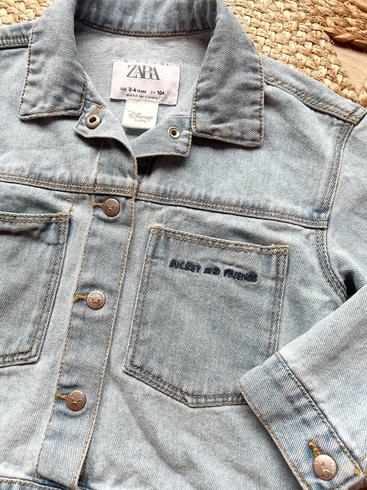 Zara Disney Denim Jacket | 3-4Y