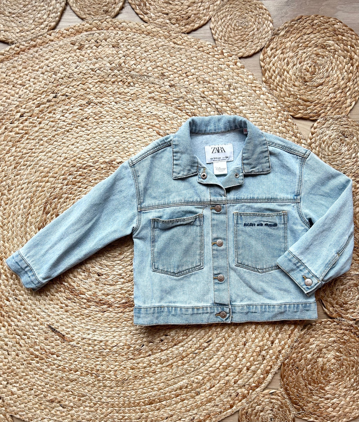 Zara Disney Denim Jacket | 3-4Y