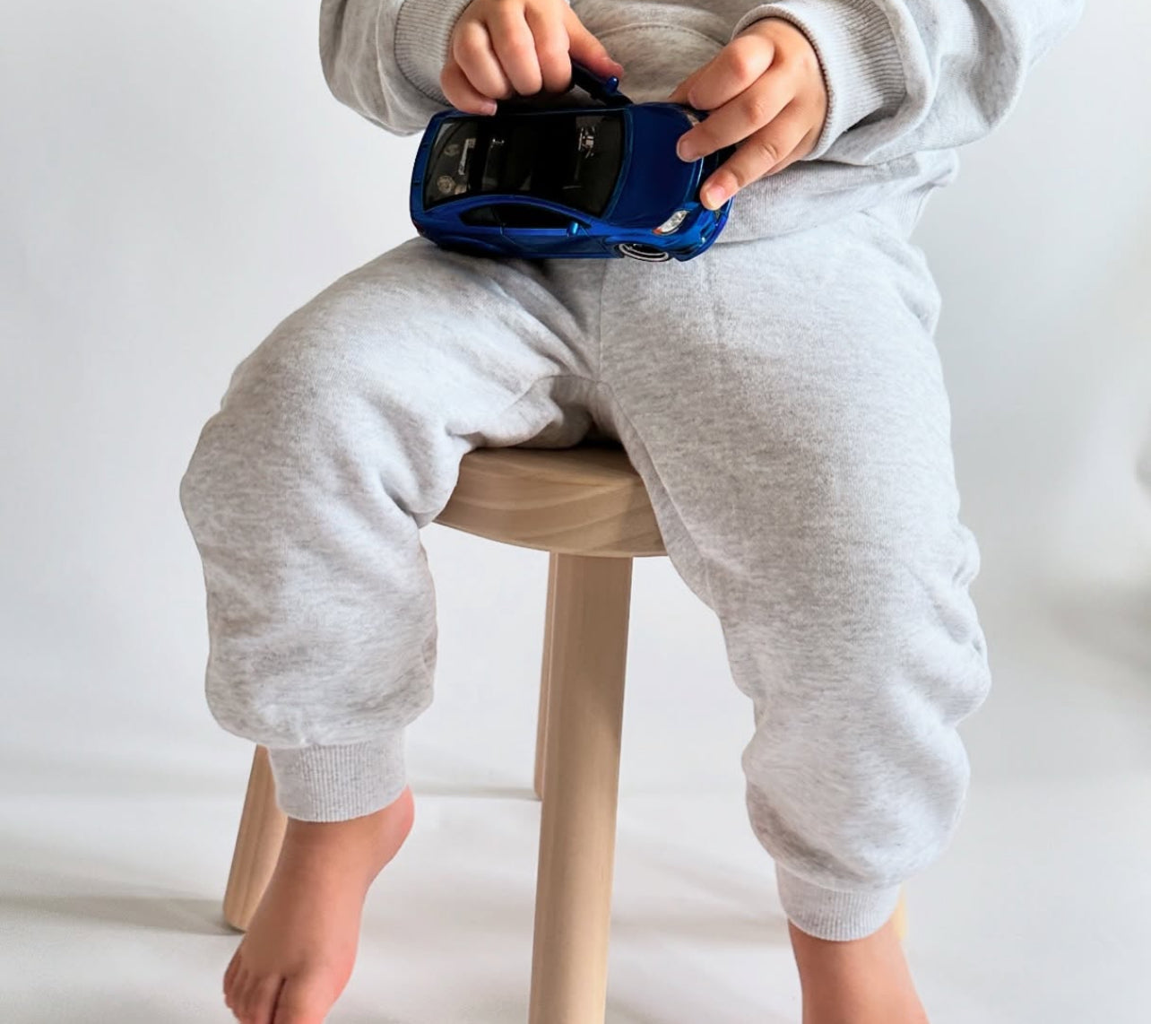 Sokai | Fleece Matching Sweatset | Heather Grey | 3T