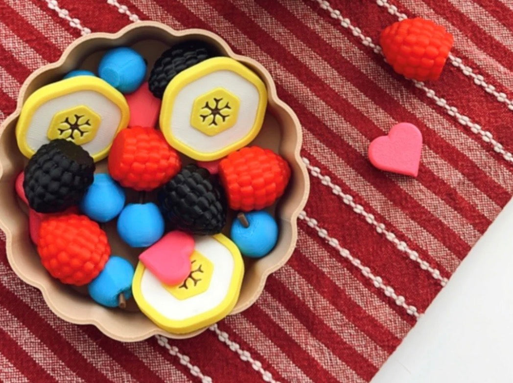 Sensory Mama Creations | Sweet Cravings Collection: Sweetheart Fruit Tart Play Set