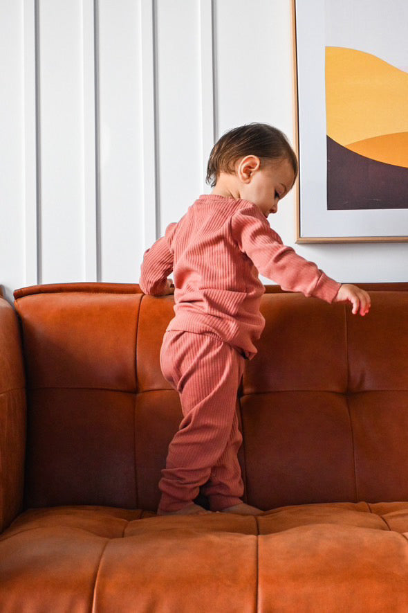 My Little | The Orly Loungewear Set | Dusty Rose
