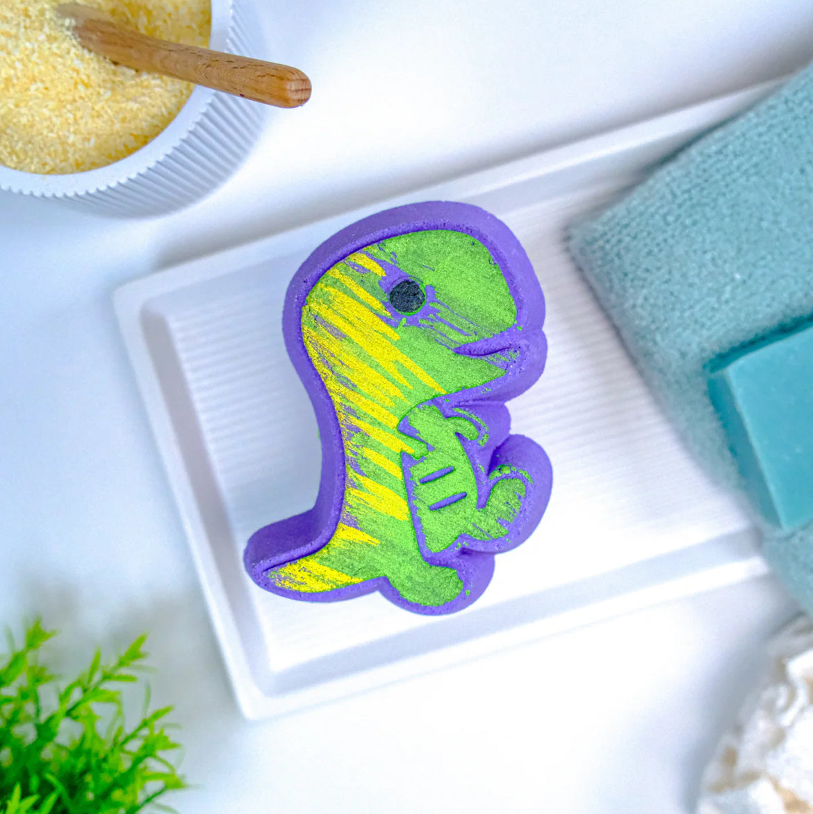 Happy Hippo Bath Co. | Dinosaur Discovery Bath Bomb with Toy