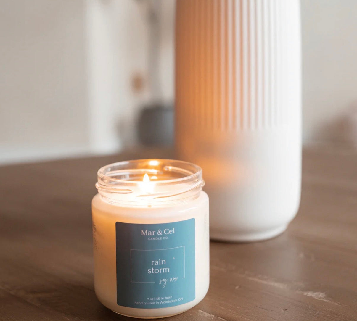 Mar & Cel Candle Co. | Signature Collection: Rain Storm Soy Wax Candle