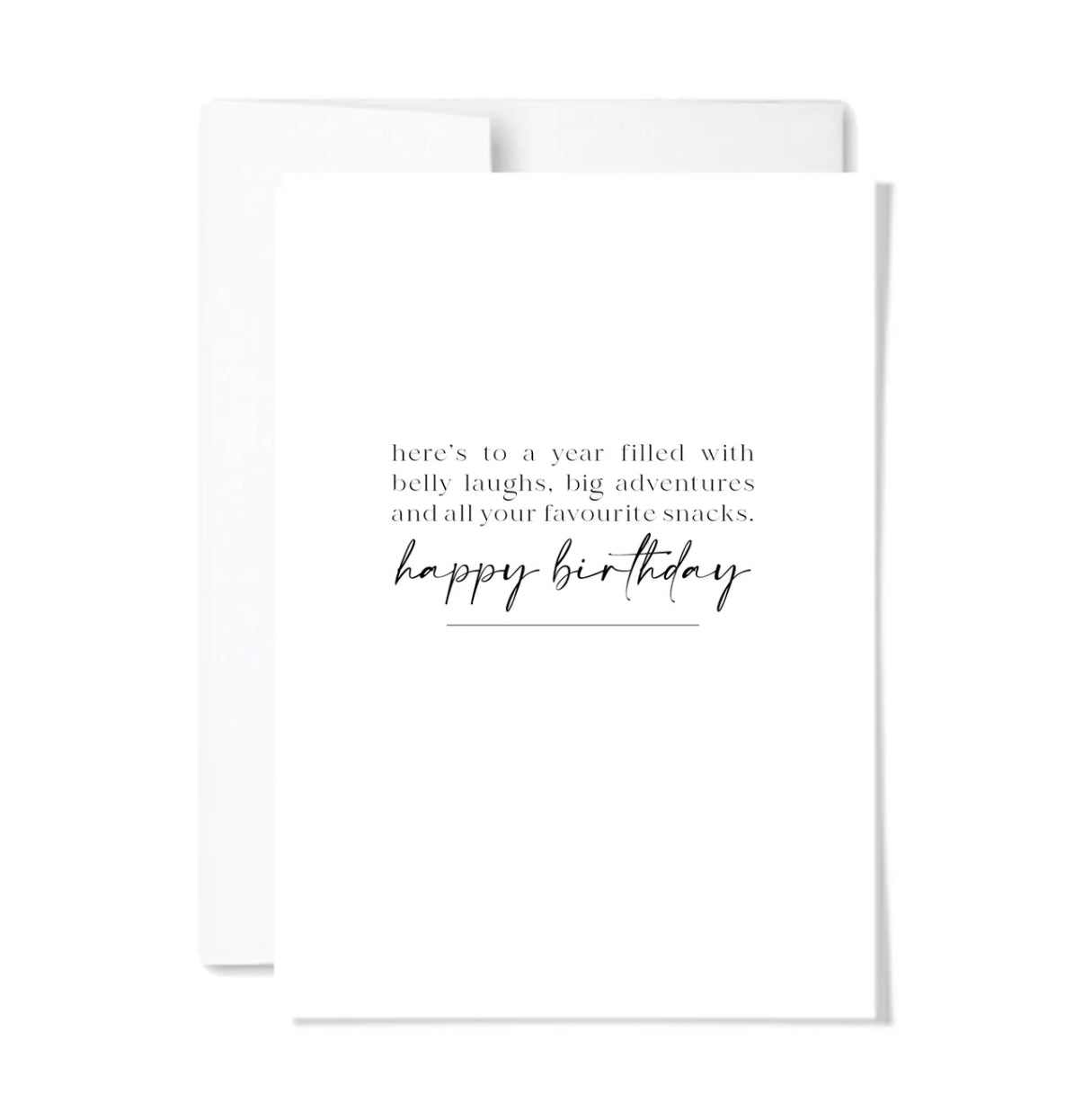 Paperscript | Belly Laughs Birthday Card