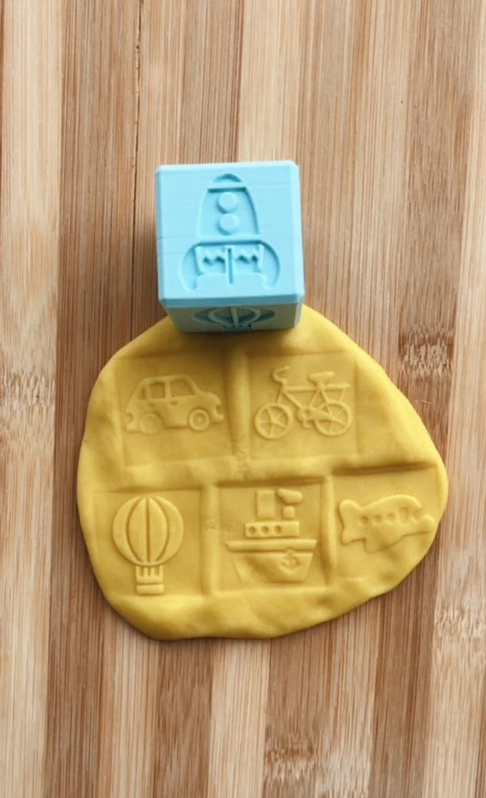 Sensory Mama Creations | Transportation Stamper Cube