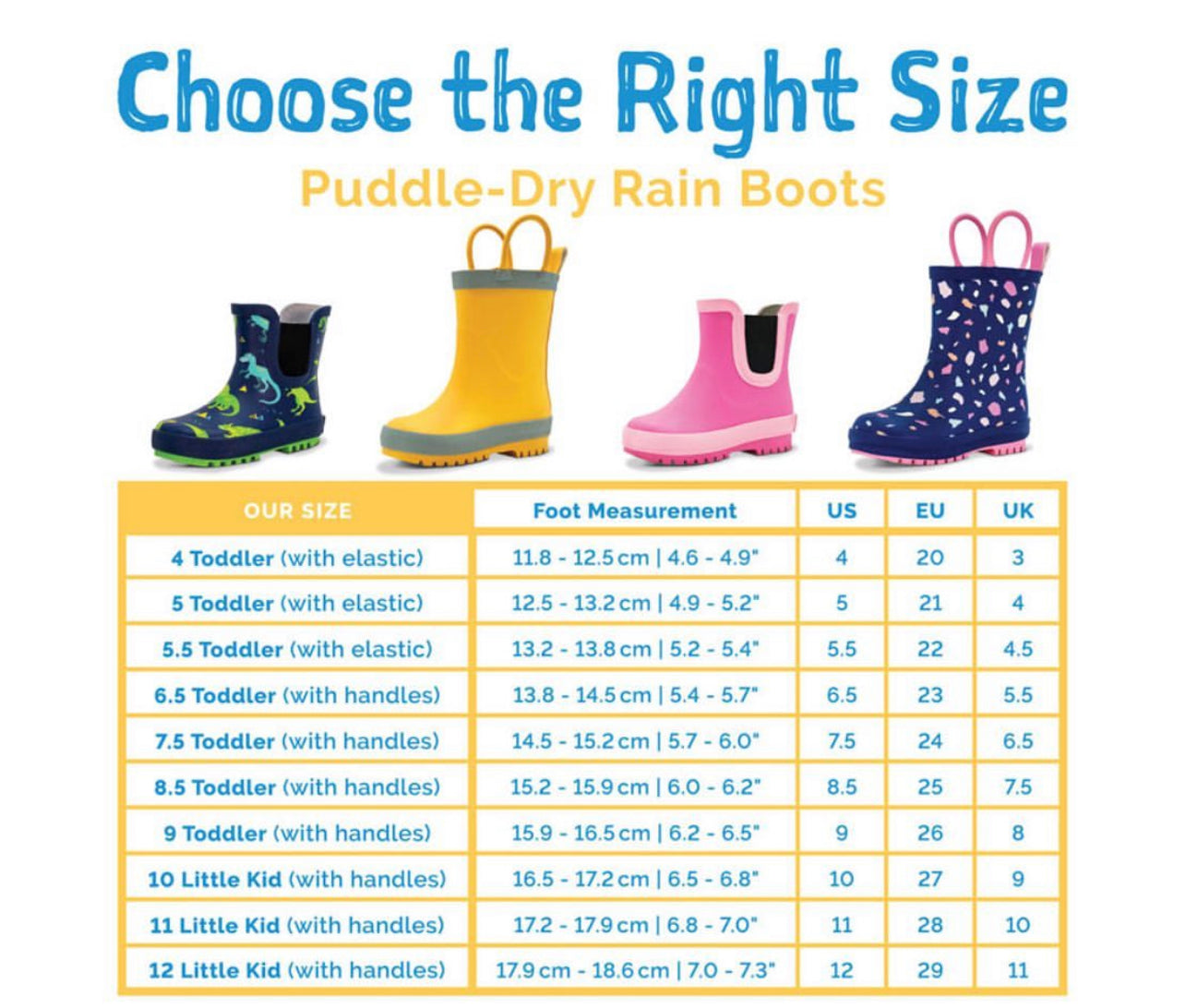 Jan & Jul Puddle Dry Rain Boots | 9