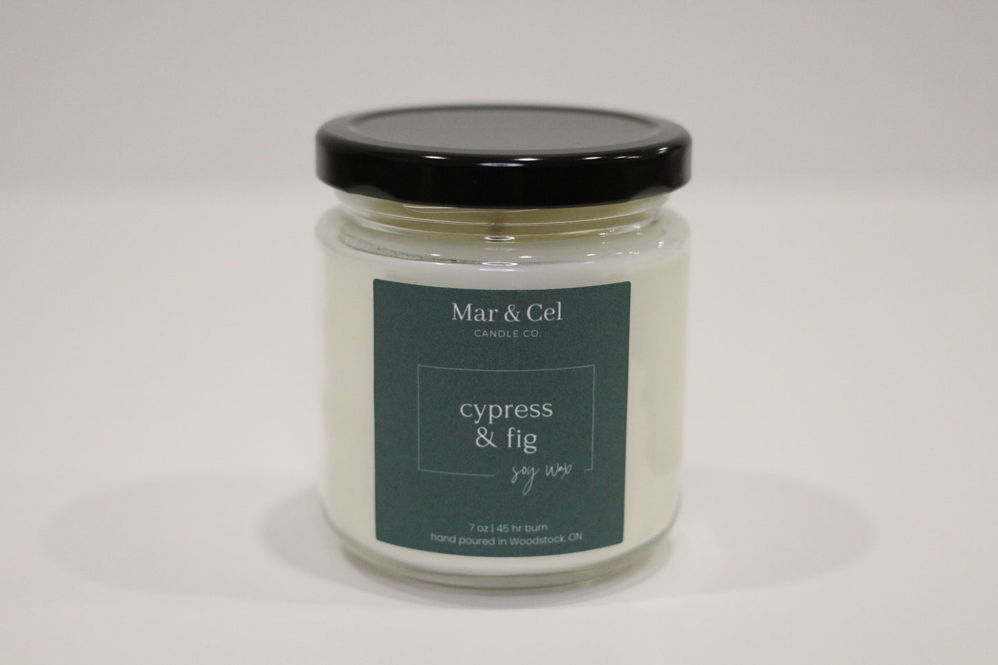Mar & Cel Candle Co. Signature Collection | Cypress & Fig Soy Wax Candle