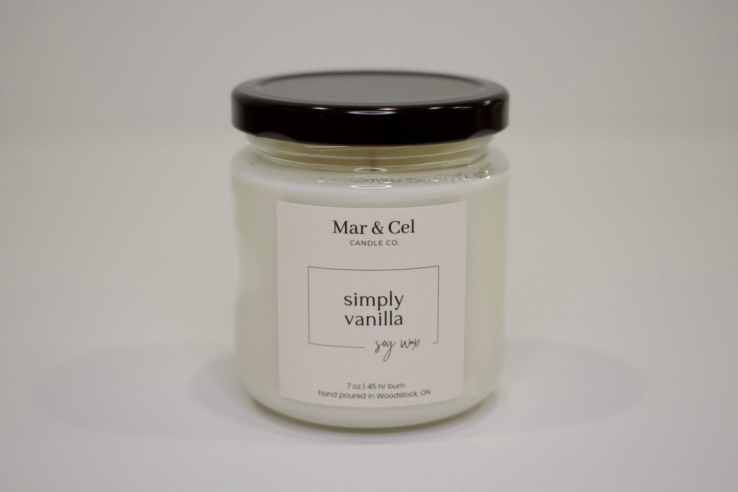 Mar & Cel Candle Co. Signature Collection | Simply Vanilla Soy Wax Candle