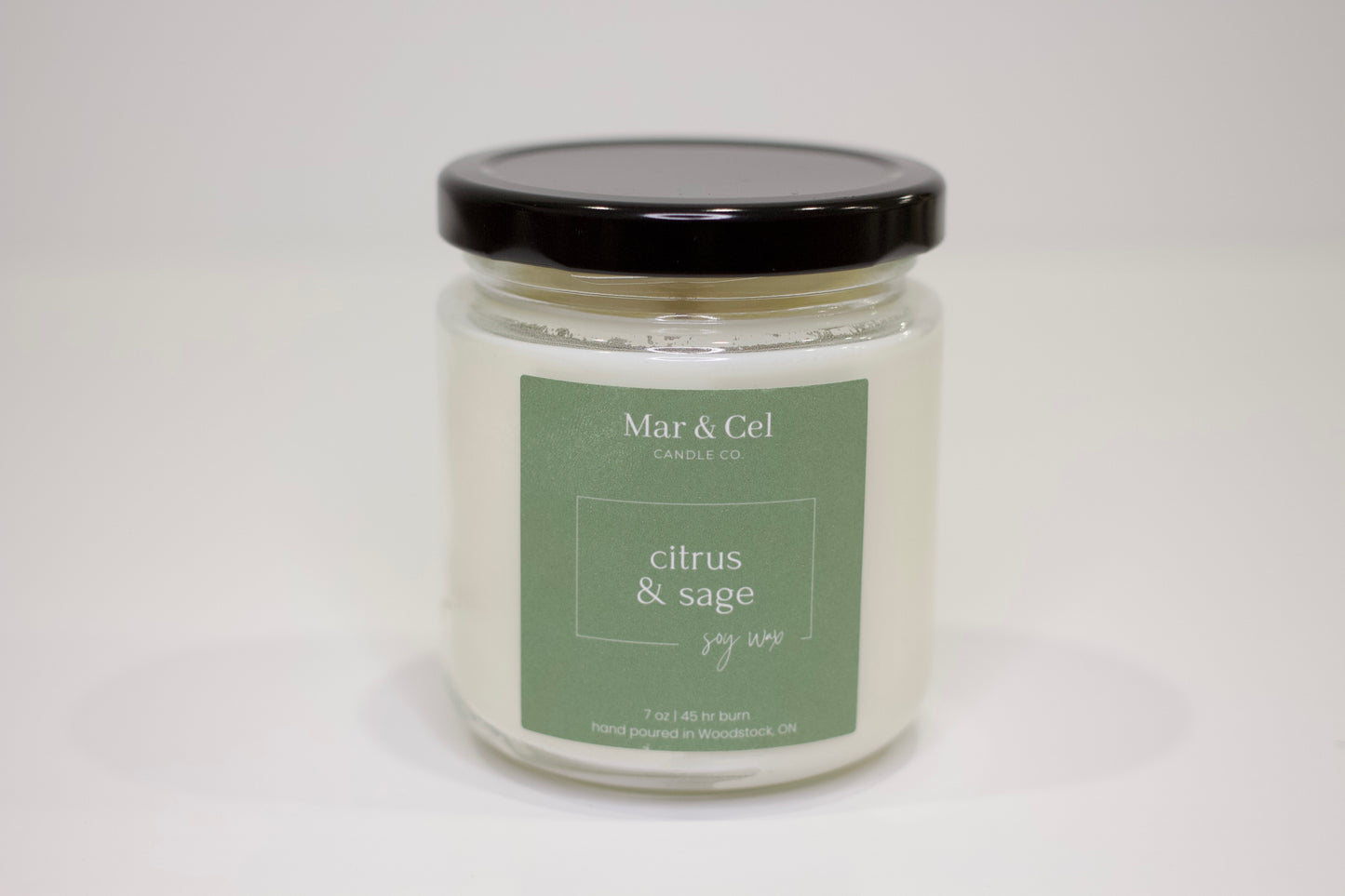 Mar & Cel Candle Co. Signature Collection | Citrus & Sage Soy Wax Candle