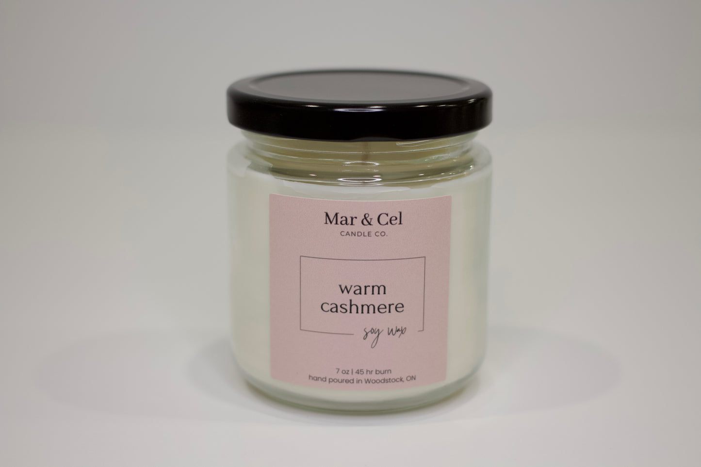 Mar & Cel Candle Co. Signature Collection | Warm Cashmere Soy Wax Candle