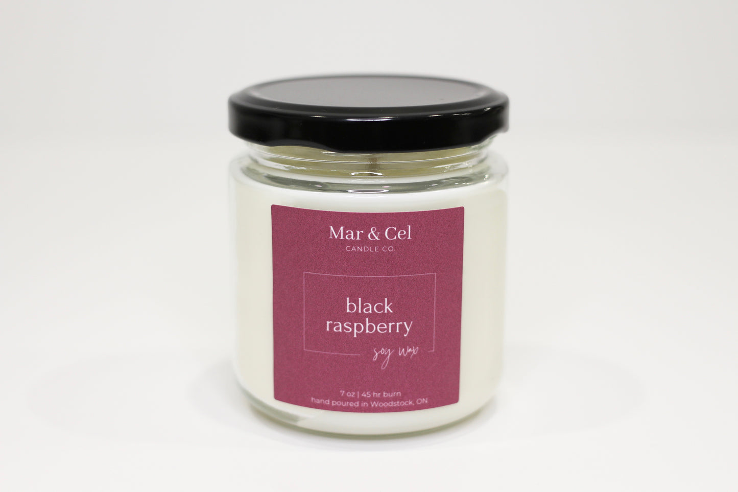 Mar & Cel Candle Co. Signature Collection | Black Raspberry Soy Wax Candle