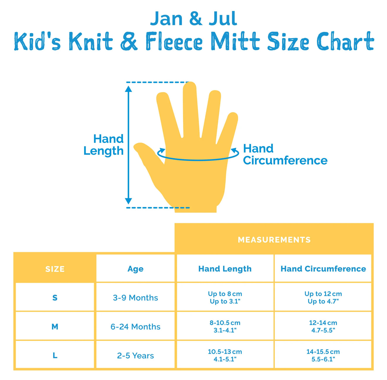 Jan & Jul Cozy Knit Mittens in Wheat Field | Medium (6-24M)