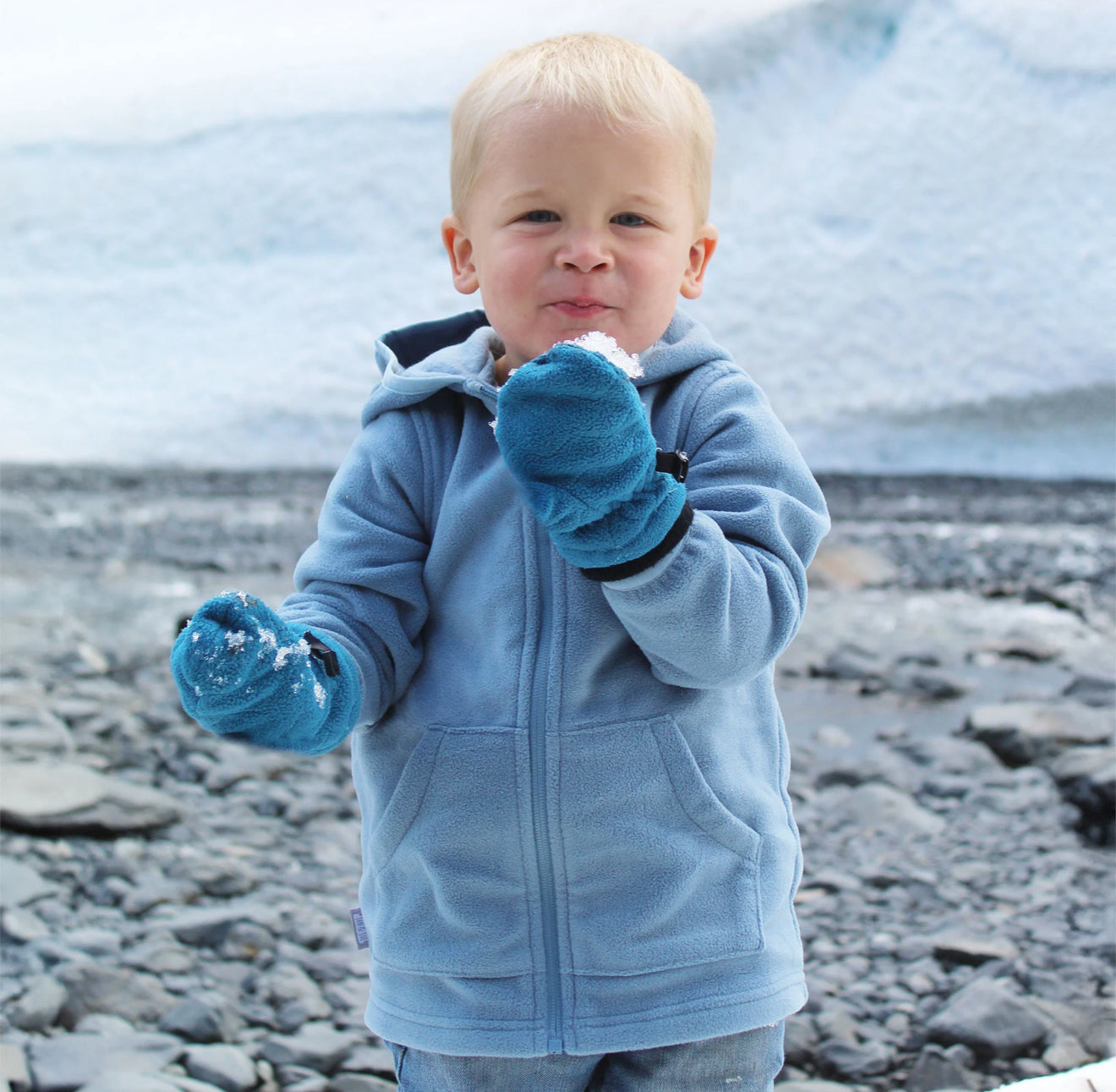 Jan & Jul Fleece Jacket in Stormy Blue | 2T (2-3Y)