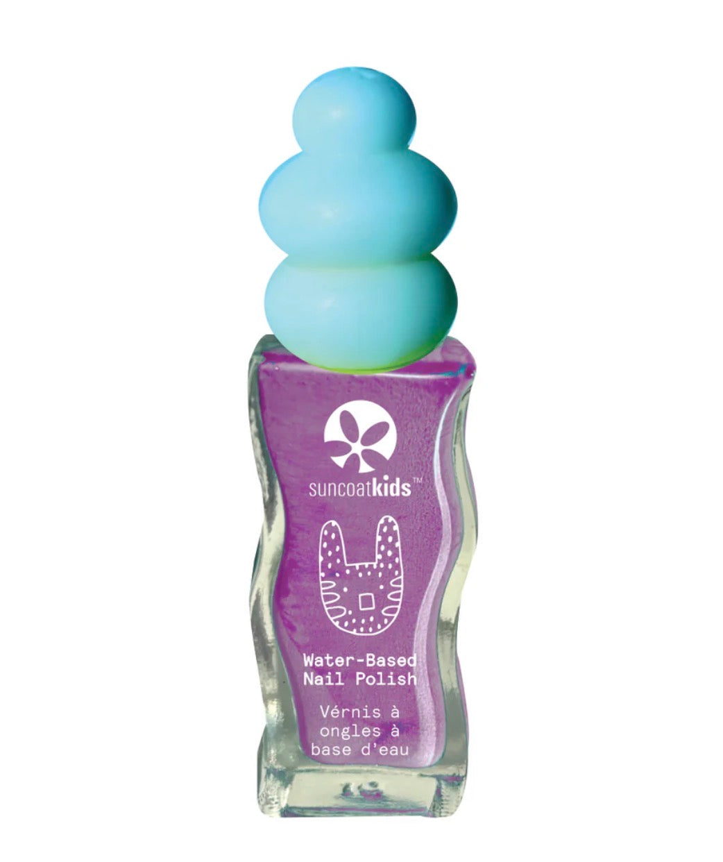 Suncoat Water Based Peelable Kids Nail Polish | Princess Purple (Soft-Purple)
