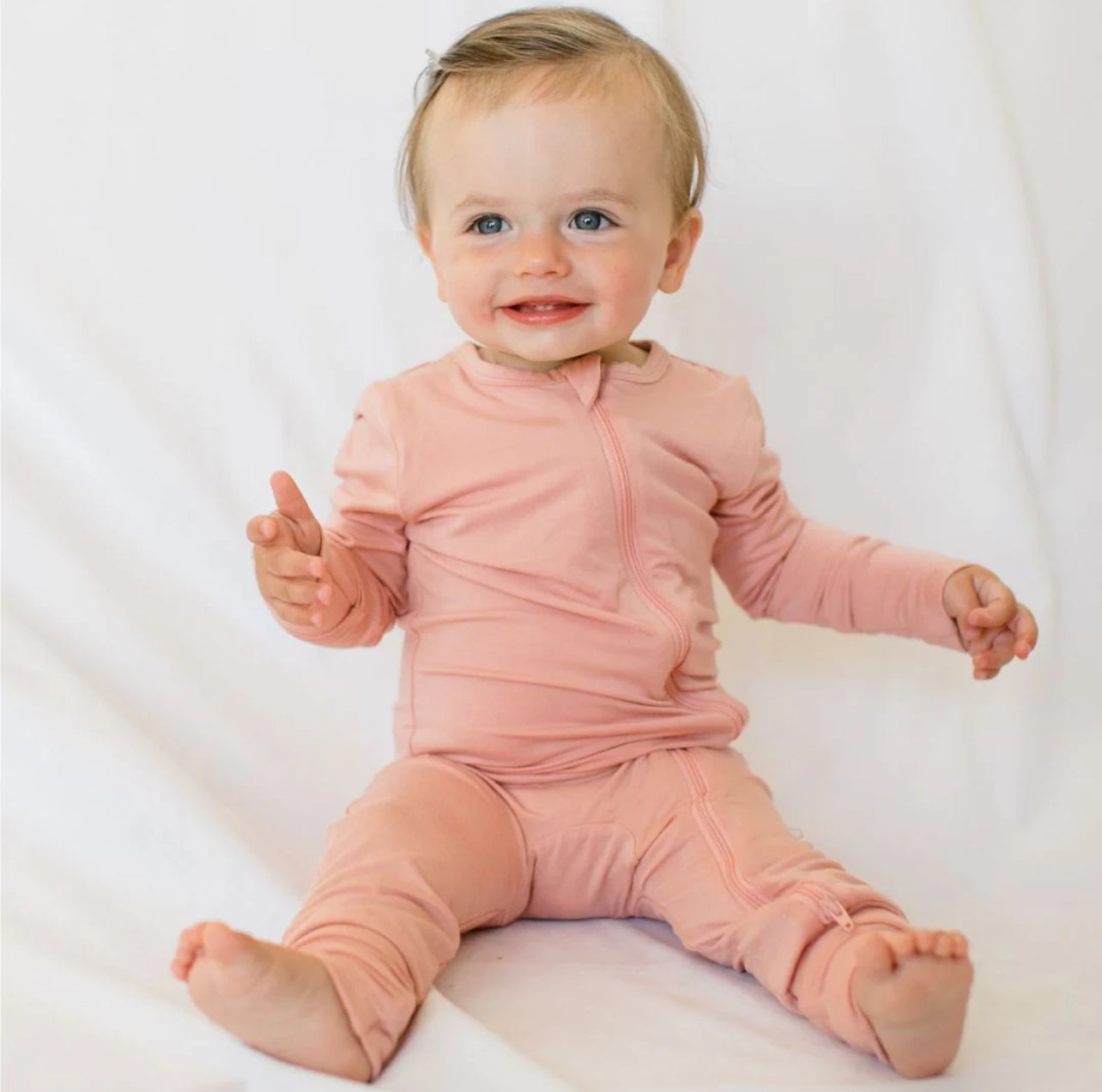 Roobear | Blush Pink Bamboo Sleeper | 18-24M