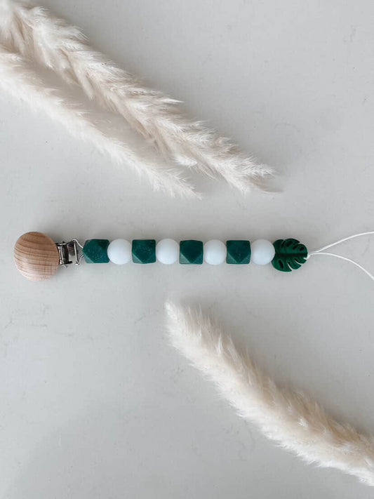 Little Lu Co. | The Forest Leaf Pacifier Clip