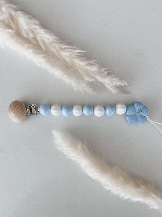 Little Lu Co. | The Bluebell Bloom Pacifier Clip