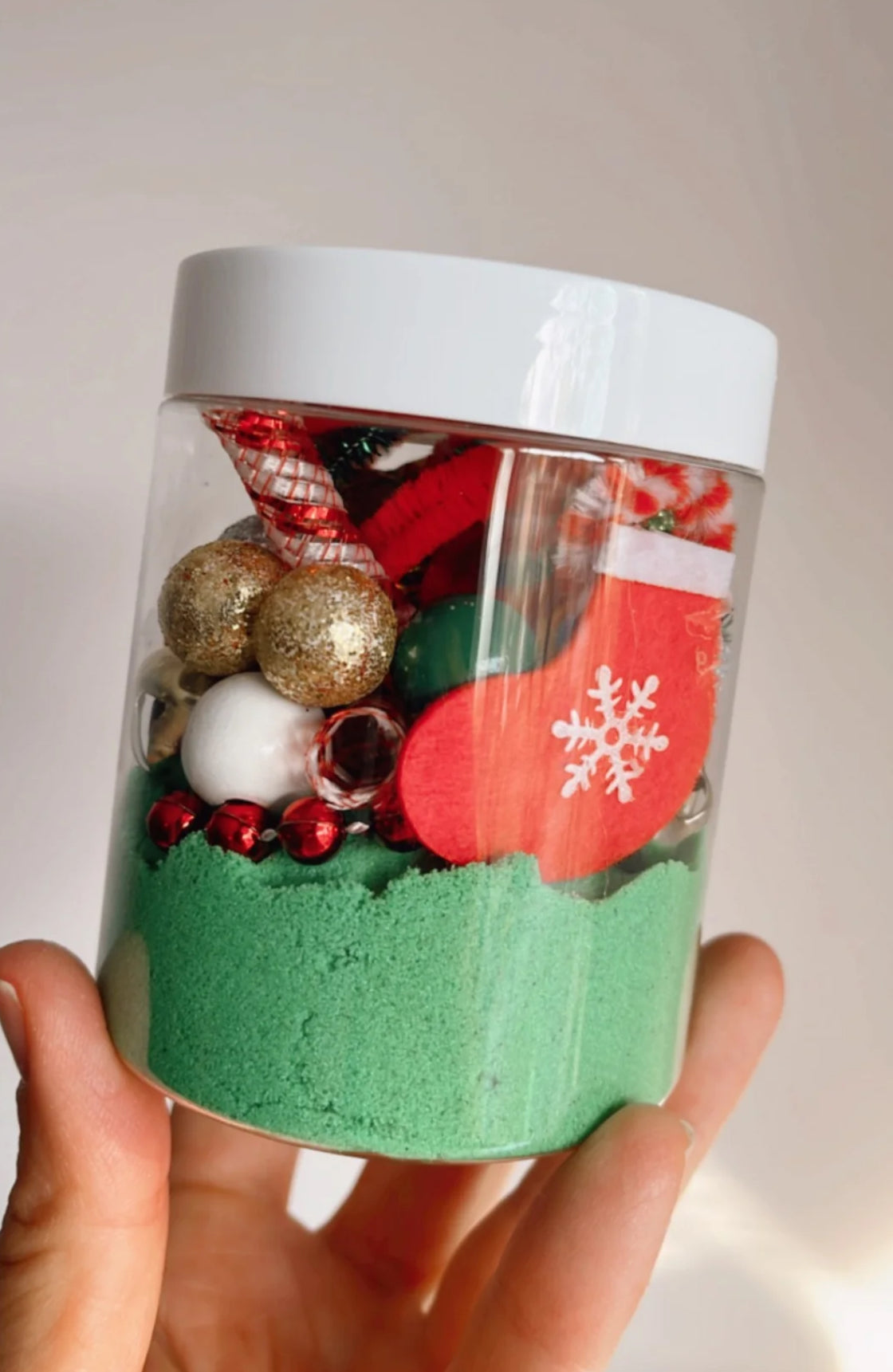 Sensory Mama Creations | Festive Season Kinetic Sand Jar