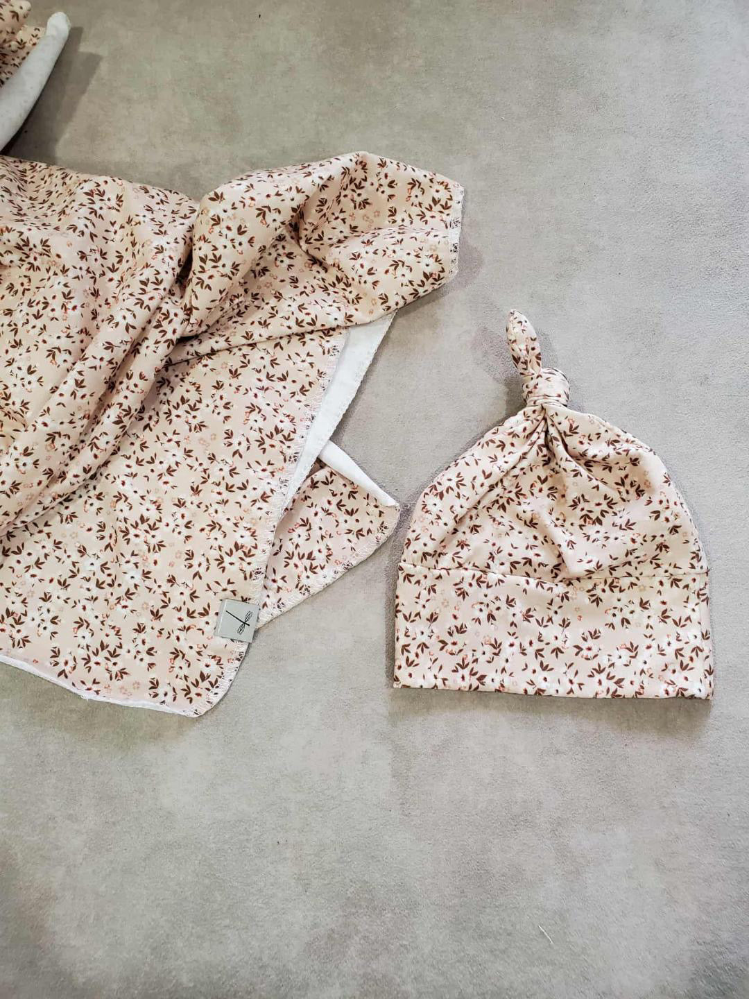 Sewing by Sadie | Newborn Swaddle Set in Floral