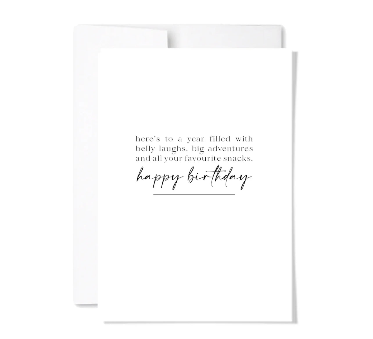 Paperscript | Belly Laughs Birthday Card