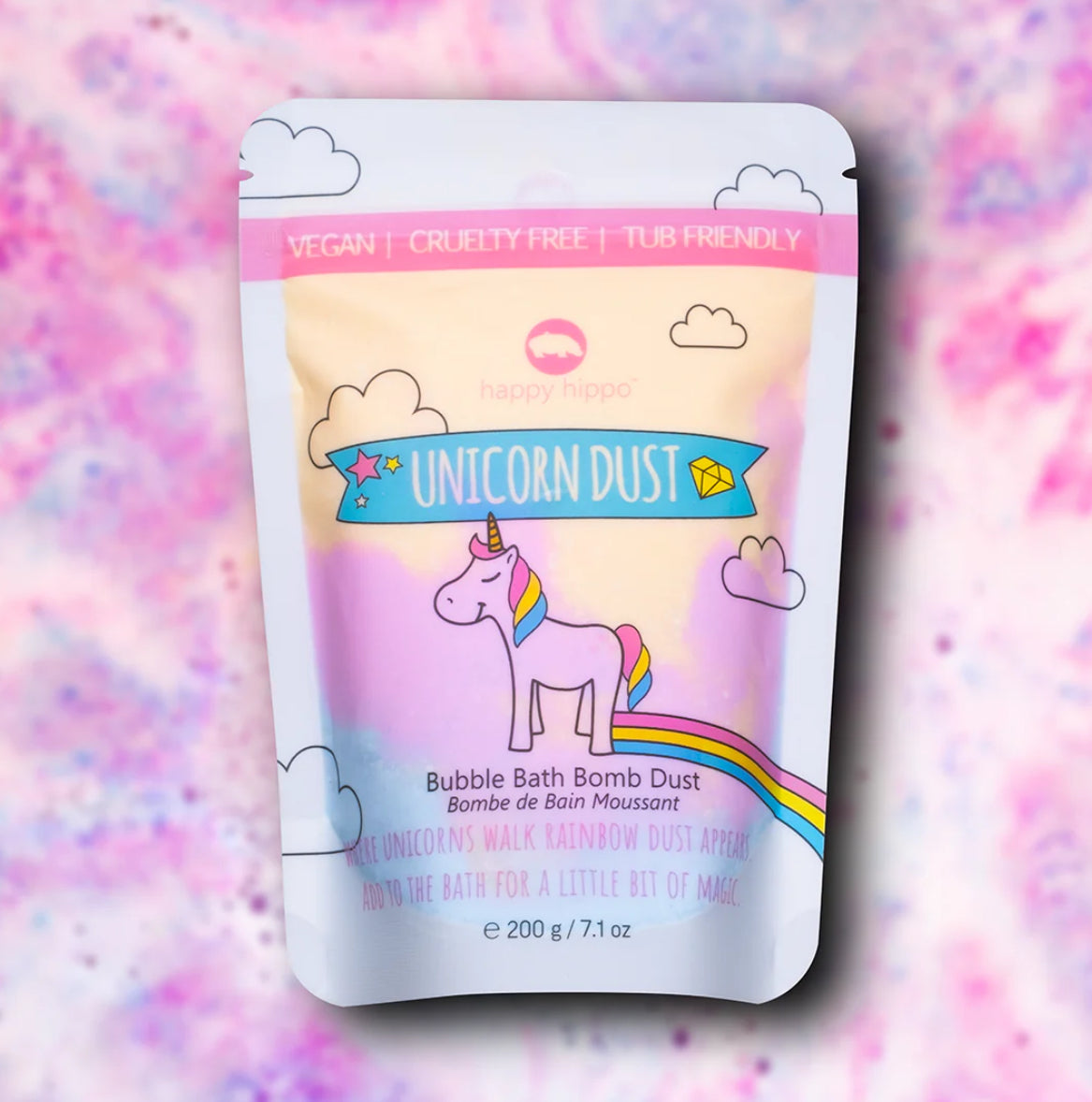Happy Hippo Bath Co. | Unicorn Bubble Bomb Dust