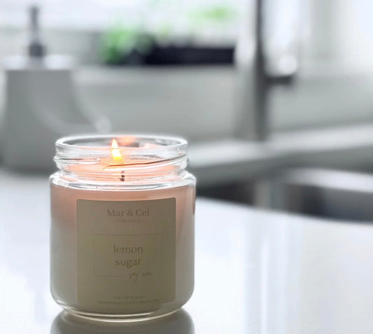 Mar & Cel Candle Co. | Spring Collection: Lemon Sugar Soy Wax Candle