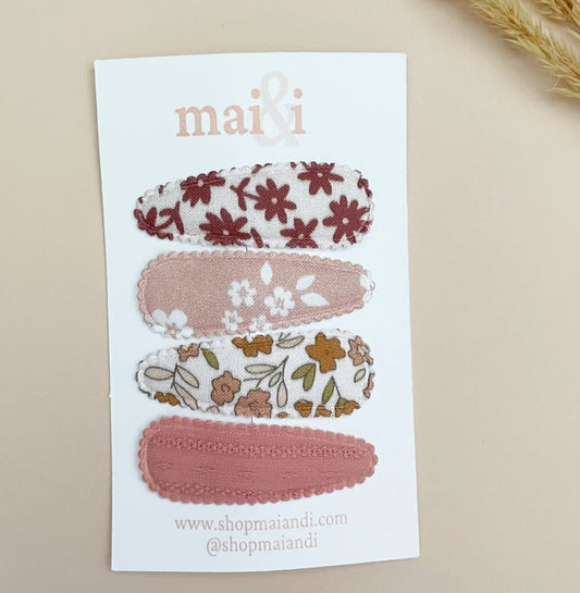 Mai & I | Spring Florals Snap Clip Set