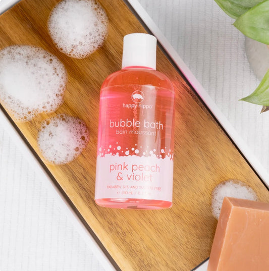 Happy Hippo Bath Co. | Pink Peach & Violet Bubble Bath