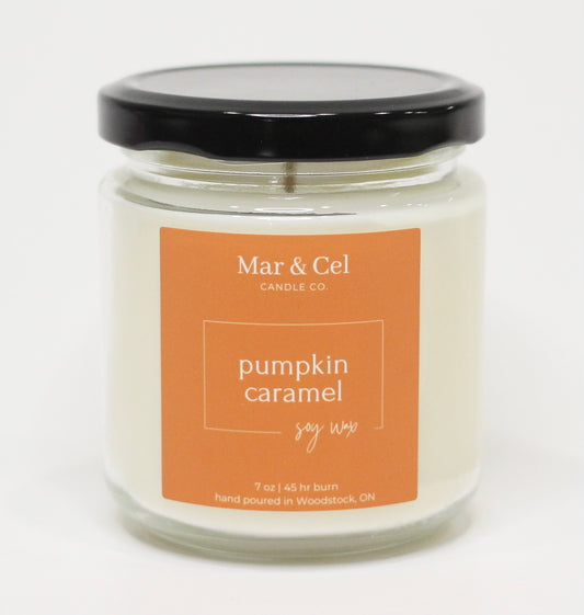 Pumpkin Caramel Soy Wax Candle | 7oz