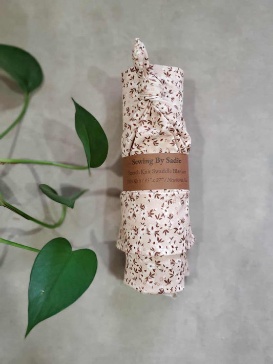 Sewing by Sadie | Newborn Swaddle Set in Floral