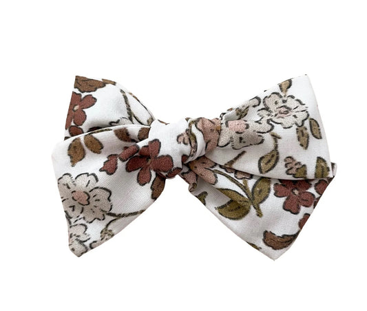 Mai & I | Autumn Floral Pinwheel Bow