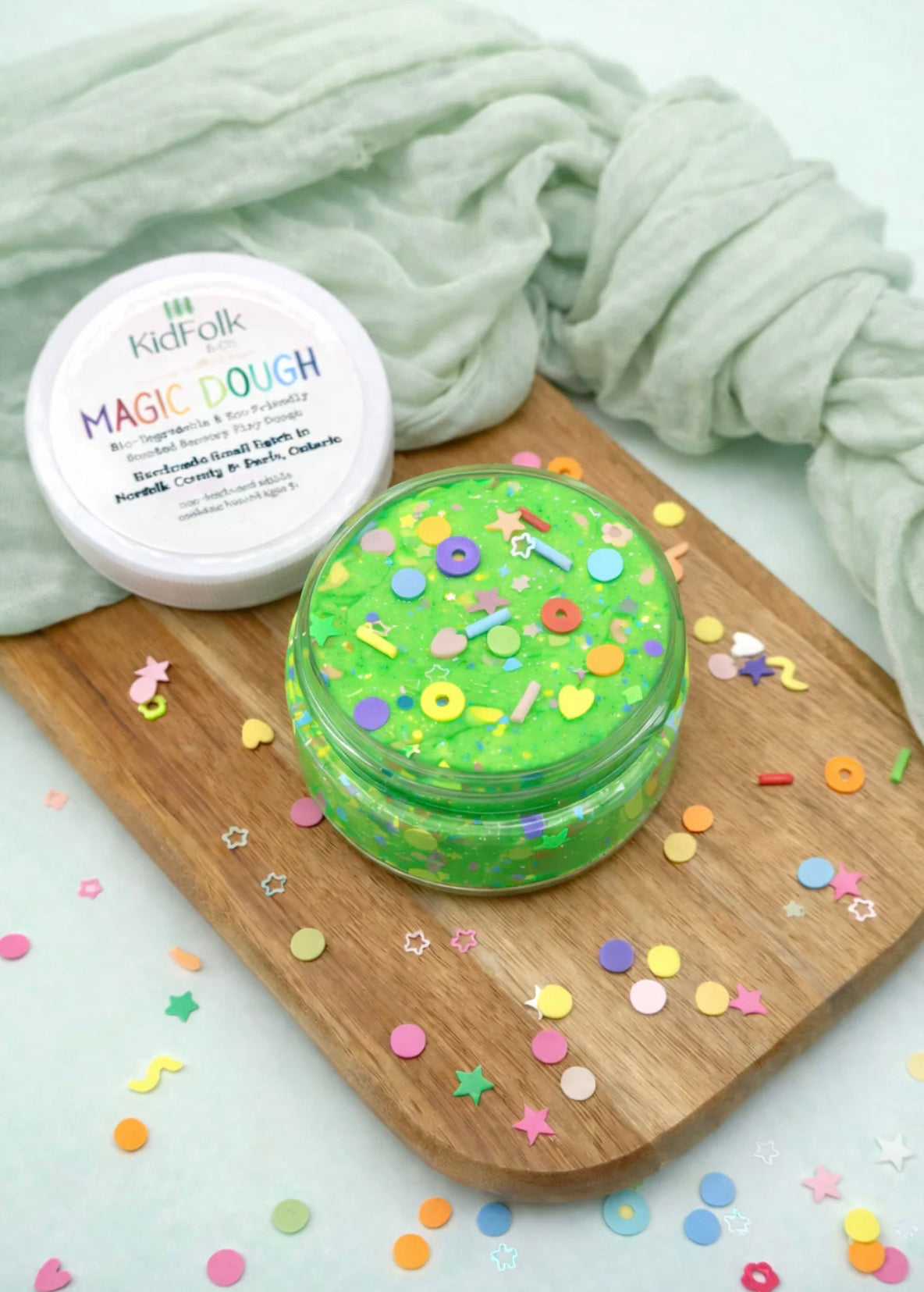 Kid Folk & Co. | Magic Dough: Neon Green | 4oz
