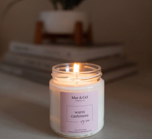 Mar & Cel Candle Co. | Signature Collection: Warm Cashmere Soy Wax Candle