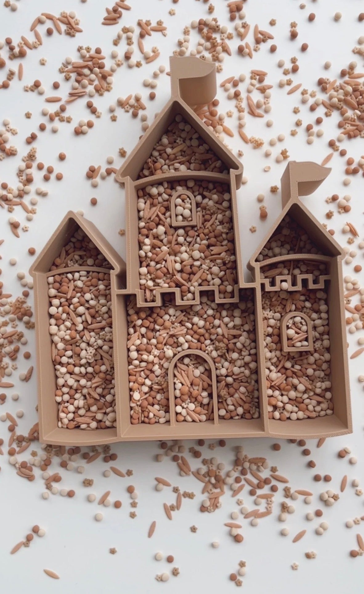 Sensory Mama Creations | Beach Bites & Sandy Delights: Sandcastle Sensory Tray