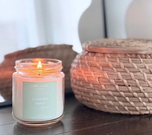 Mar & Cel Candle Co. | Spring Collection: Cucumber Melon Soy Wax Candle