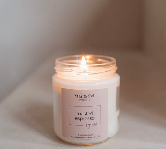 Mar & Cel Candle Co. | Signature Collection: Roasted Espresso Soy Wax Candle