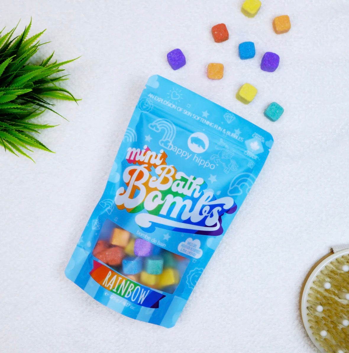 Happy Hippo Bath Co. | Rainbow Mini Bath Bombs