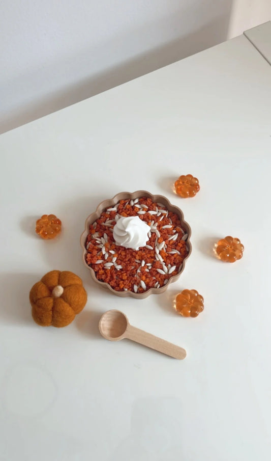 Sensory Mama Creations | Pumpkin Pie Dump & Discover Bag