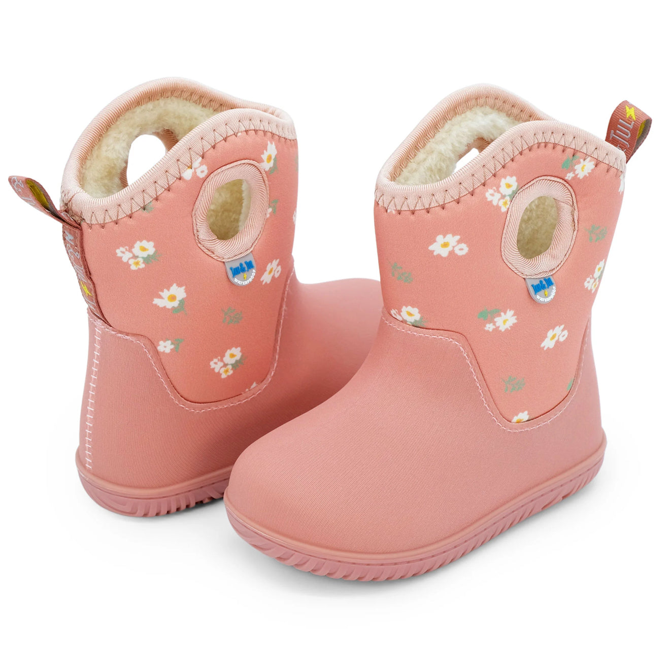 Jan & Jul Lite Waterproof Boots in Apricot Flower | Size 9