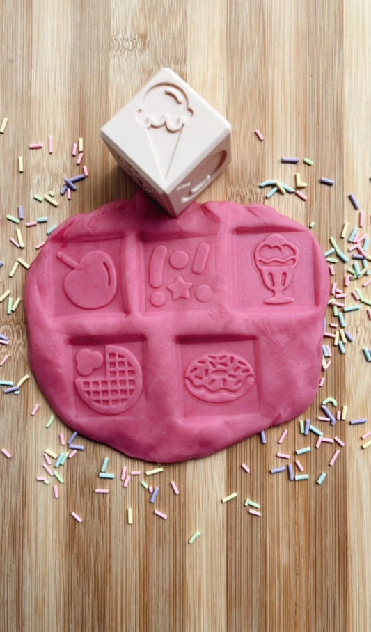 Sensory Mama Creations | Ice Cream Playdough Stamper Cube