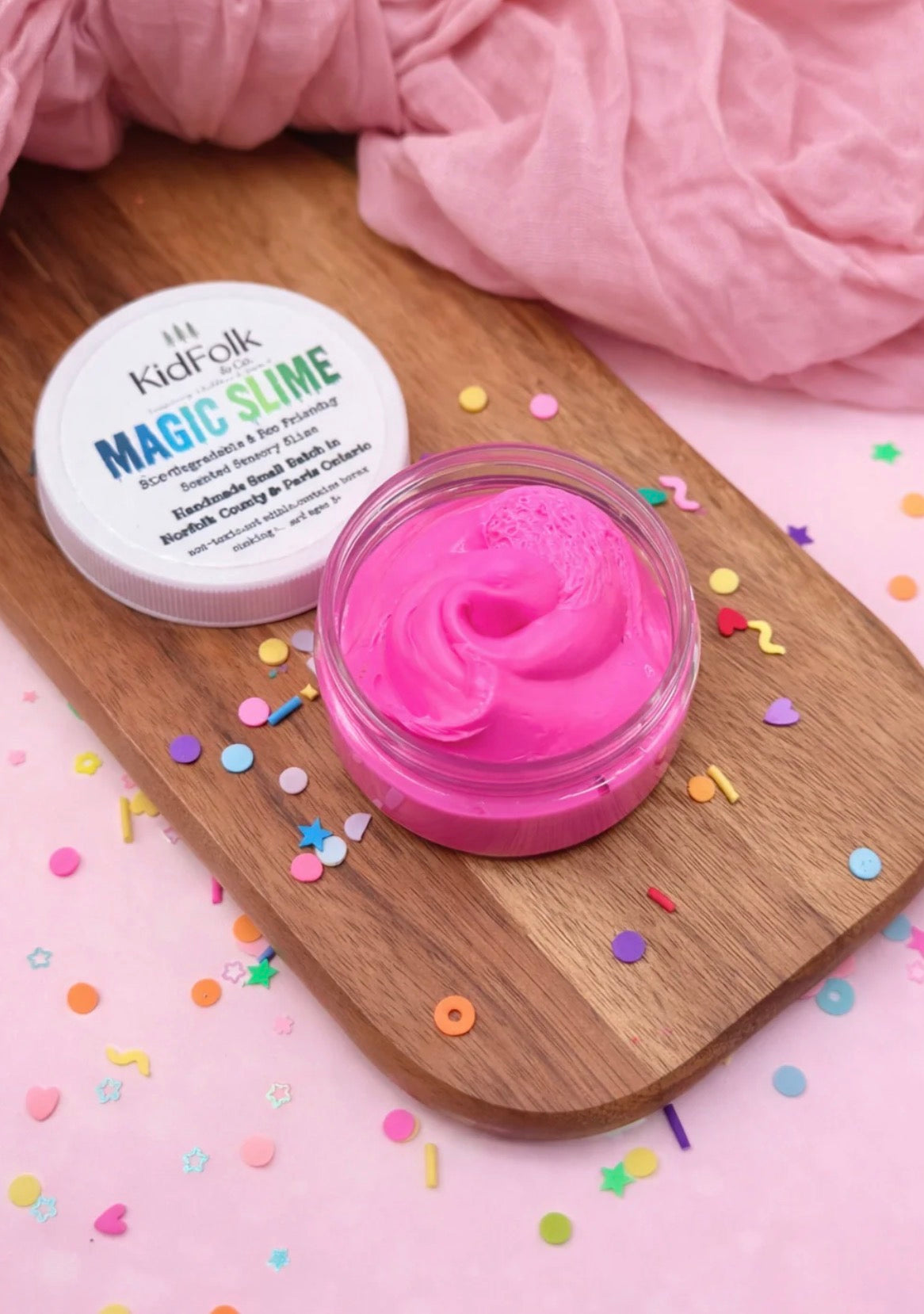 Kid Folk & Co. | Magic Slime: Neon Pink | 4oz